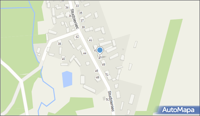 Studzieniec, Studzieniec, 47, mapa Studzieniec