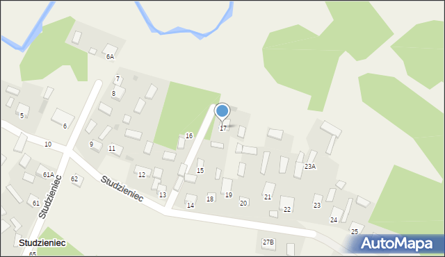 Studzieniec, Studzieniec, 17, mapa Studzieniec