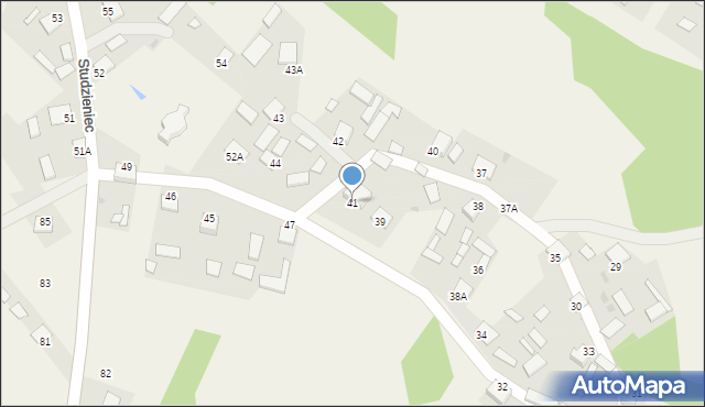 Studzieniec, Studzieniec, 41, mapa Studzieniec