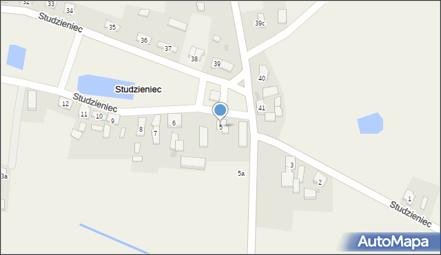 Studzieniec, Studzieniec, 5, mapa Studzieniec