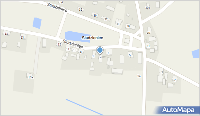 Studzieniec, Studzieniec, 7a, mapa Studzieniec