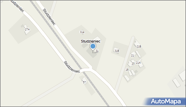 Studzieniec, Studzieniec, 31, mapa Studzieniec