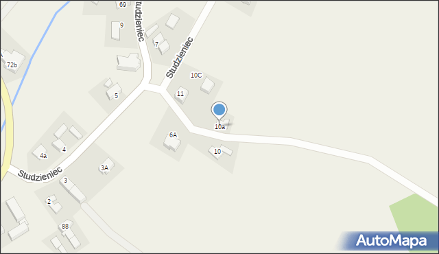 Studzieniec, Studzieniec, 10a, mapa Studzieniec