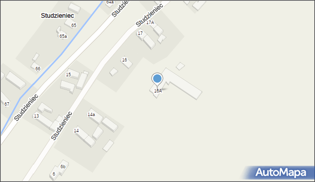 Studzieniec, Studzieniec, 16A, mapa Studzieniec