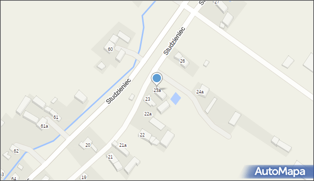 Studzieniec, Studzieniec, 23a, mapa Studzieniec