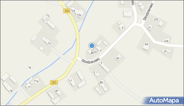 Studzieniec, Studzieniec, 4a, mapa Studzieniec