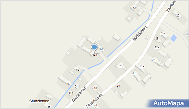 Studzieniec, Studzieniec, 61a, mapa Studzieniec