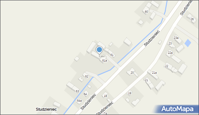 Studzieniec, Studzieniec, 61b, mapa Studzieniec