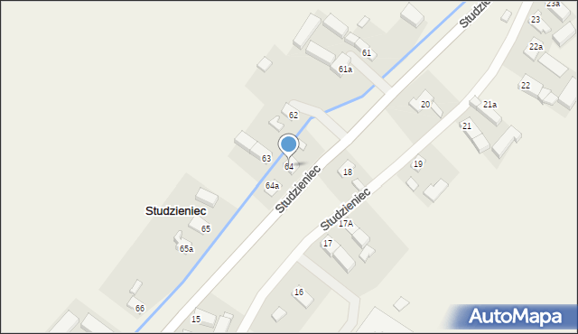 Studzieniec, Studzieniec, 64, mapa Studzieniec