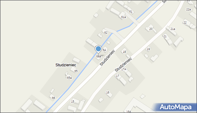 Studzieniec, Studzieniec, 64a, mapa Studzieniec