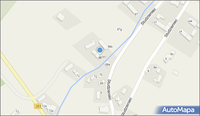 Studzieniec, Studzieniec, 68, mapa Studzieniec