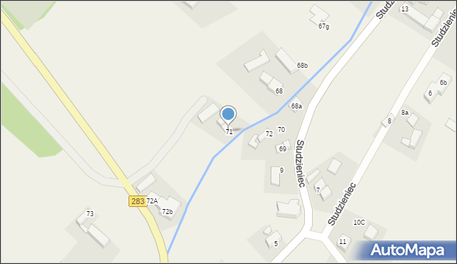 Studzieniec, Studzieniec, 71, mapa Studzieniec