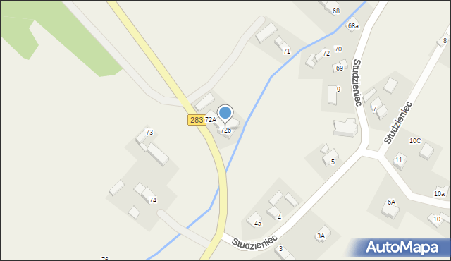 Studzieniec, Studzieniec, 72b, mapa Studzieniec