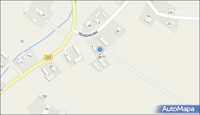 Studzieniec, Studzieniec, 88, mapa Studzieniec