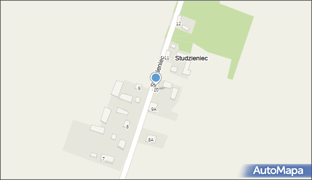 Studzieniec, Studzieniec, 10, mapa Studzieniec