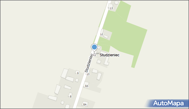 Studzieniec, Studzieniec, 11, mapa Studzieniec