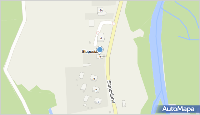 Stuposiany, Stuposiany, 5, mapa Stuposiany