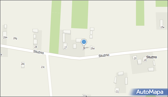 Stużno, Stużno, 26, mapa Stużno