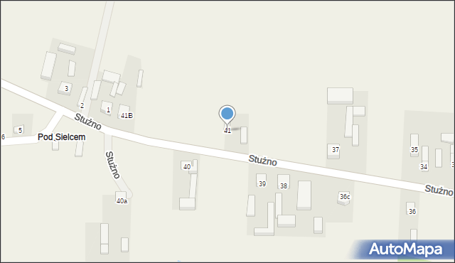 Stużno, Stużno, 41, mapa Stużno