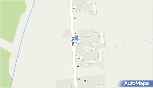 Stylągi, Stylągi, 34, mapa Stylągi