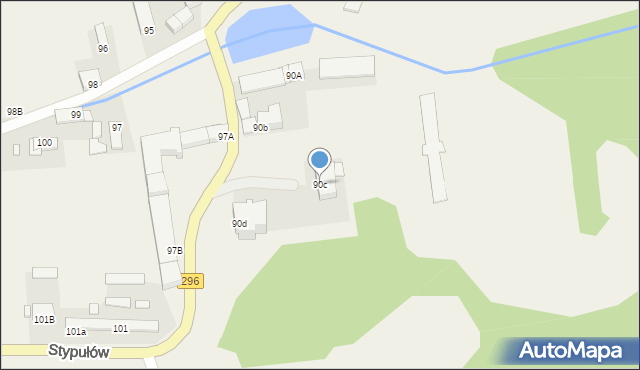 Stypułów, Stypułów, 90c, mapa Stypułów