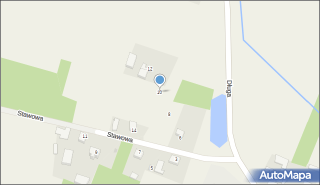 Sucha, Stawowa, 10, mapa Sucha