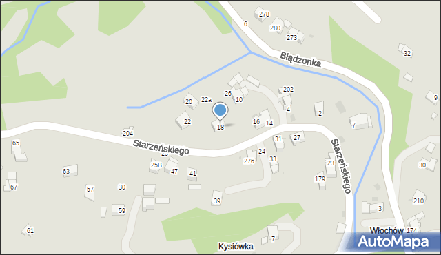 Sucha Beskidzka, Starzeńskiego Aleksandra, 20A, mapa Sucha Beskidzka