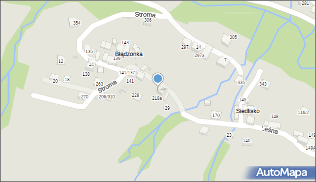 Sucha Beskidzka, Stroma, 27, mapa Sucha Beskidzka