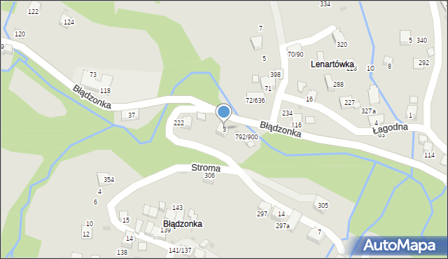 Sucha Beskidzka, Stroma, 3, mapa Sucha Beskidzka