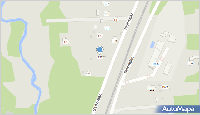 Suchedniów, Stokowiec, 123, mapa Suchedniów