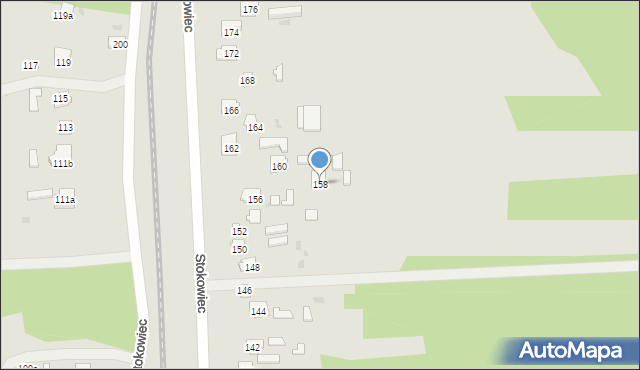 Suchedniów, Stokowiec, 158, mapa Suchedniów