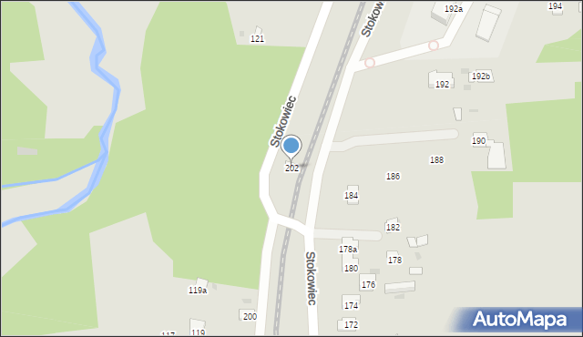Suchedniów, Stokowiec, 202, mapa Suchedniów