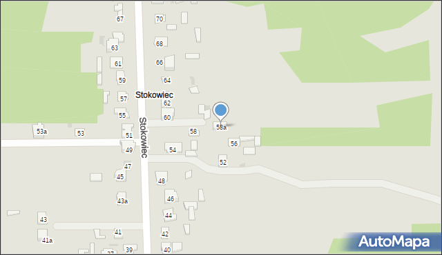 Suchedniów, Stokowiec, 58a, mapa Suchedniów