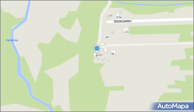 Suchedniów, Stokowiec, 97, mapa Suchedniów