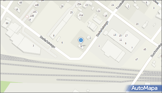 Suchy Las, Stefańskiego Stefana, 4, mapa Suchy Las