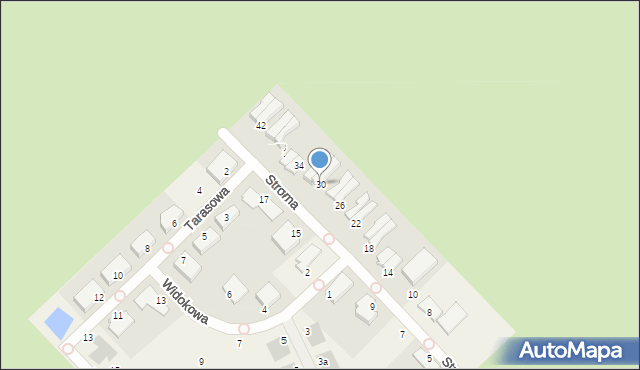 Suchy Las, Stroma, 30, mapa Suchy Las