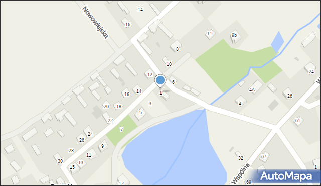 Sulbiny, Starowiejska, 1, mapa Sulbiny