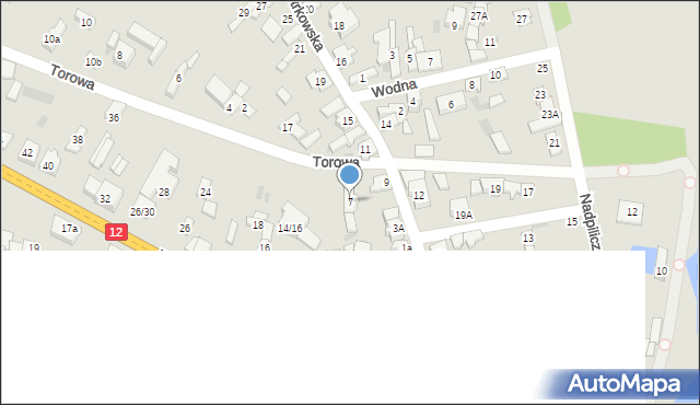 Sulejów, Staropiotrkowska, 7, mapa Sulejów