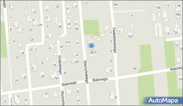 Sulejówek, Starzyńskiego, 15, mapa Sulejówek