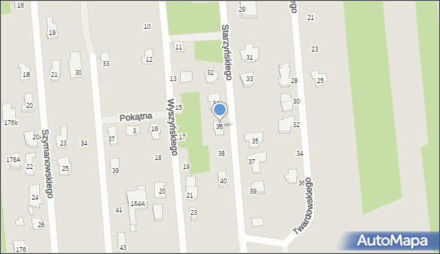 Sulejówek, Starzyńskiego, 36, mapa Sulejówek