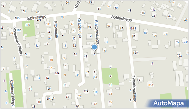 Sulejówek, Starzyńskiego, 6, mapa Sulejówek