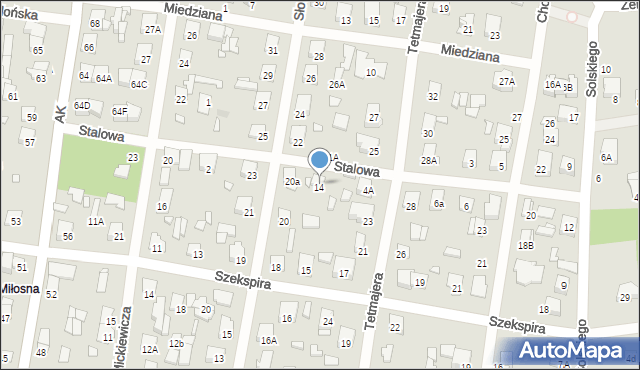 Sulejówek, Stalowa, 4, mapa Sulejówek