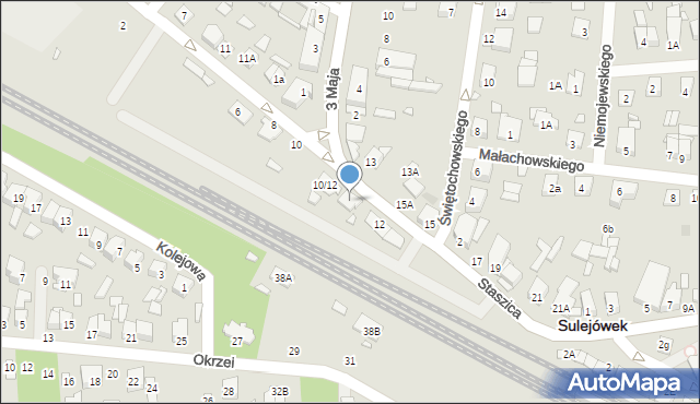 Sulejówek, Staszica Stanisława, 14, mapa Sulejówek