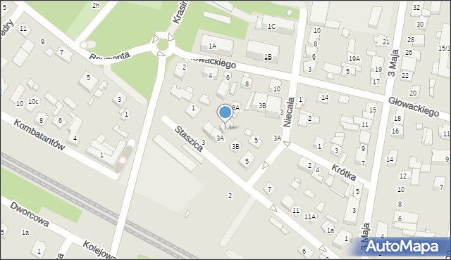 Sulejówek, Staszica Stanisława, 3c, mapa Sulejówek