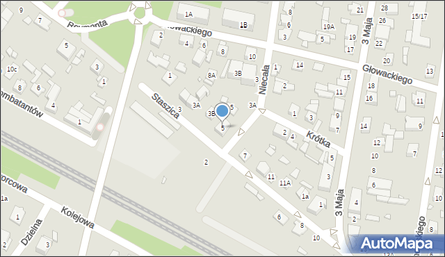 Sulejówek, Staszica Stanisława, 5, mapa Sulejówek