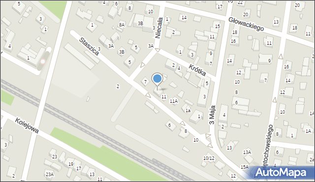 Sulejówek, Staszica Stanisława, 9, mapa Sulejówek