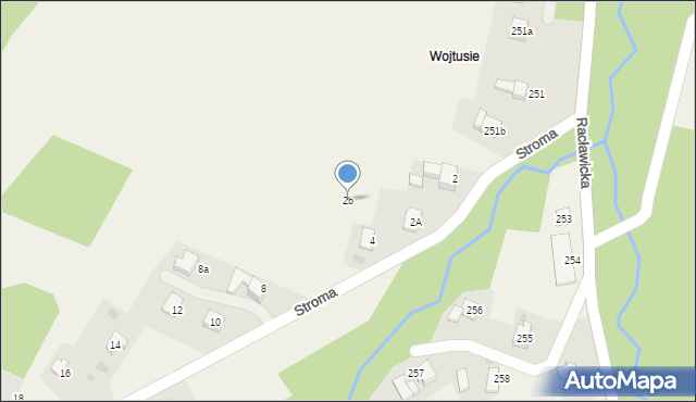 Sułkowice, Stroma, 2b, mapa Sułkowice