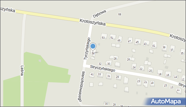 Sulmierzyce, Stryczyńskiego Jarosława, 34, mapa Sulmierzyce