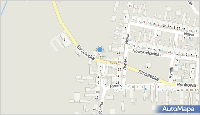 Sulmierzyce, Strzelecka, 2, mapa Sulmierzyce