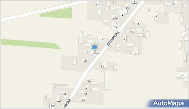 Sulmierzyce, Strzelecka, 11, mapa Sulmierzyce